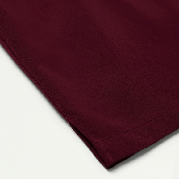 Jaanuu Women’s Burgandy Scrub Top XL - Picture 2 of 6